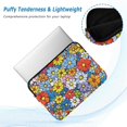 thumbnail image 2 of FORMRS 15-15.6 inch Laptop Sleeve Case Soft Carrying Quilted Computer Bag Cover, Floral Fiesta, 2 of 7