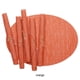 thumbnail image 2 of Billuyoard 6 uds. De manteles individuales ovalados cómodos y duraderos de poliéster para decoración de , manteles individuales y posavasos Mostrada naranja 45*32CMcm, 2 of 6