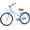 Blue, variant on Hykolity 26 in Cruiser Bike Beach Bicycle for Women Comfortable City Bike Commuter Cycling Adult Rider Height 60-72 in with Rear Rack and Basket Pink Pastel