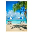thumbnail image 1 of BSDHOME Polyester 5x7ft Summer Beach Photography Backdrops for Photographers Blue Seaside Photo Backdrop, 1 of 3