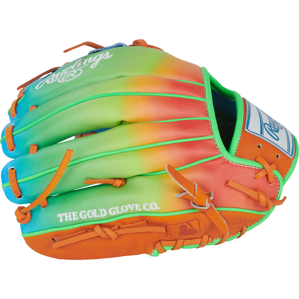 Rawlings LE Heart of the Hide Fun Burst 11.5" Baseball Glove (PROR204 2CBO) Blue/Green 11.5