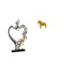 thumbnail image 1 of Escultura romántica de pareja de caballos, adorno coleccionable para dormitorio, boda, estantería, armario, entrada, decoración del hogar., 1 of 8