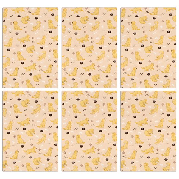 6 Pcs Funny Kitchen Towels,Golden Retriever Microfiber Dish Towels,Kitchen Tea Towels,Kitchen Towel Set (18" X 26")
