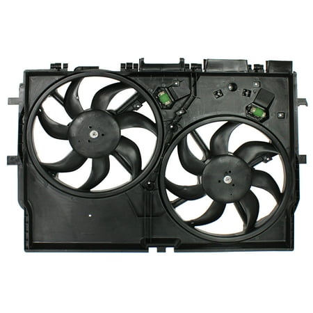 Agility Auto Parts 6010378 Dual Radiator and Condenser Fan Assembly for Ram Specific Models