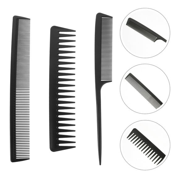 Yardwe 1Set Anti Static Hair Comb Set Plastic Hairdressing Combs for Comfortable Styling