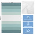 thumbnail image 5 of Teal Ombre Kitchen Towels Set of 2, Water Absorbent Dish Towel, Modern Abstract Art Farmhouse Striped Decorative Hand Towels - Quick Drying Cloth for Cooking Baking, 18x28 Inch, 5 of 8