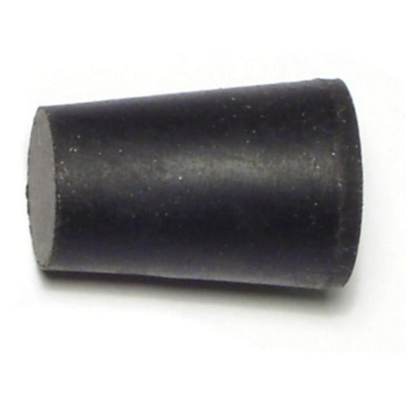 1/2" x 11/16" x 1" #0 Black Rubber Stoppers STPR-196 (8 pcs.)