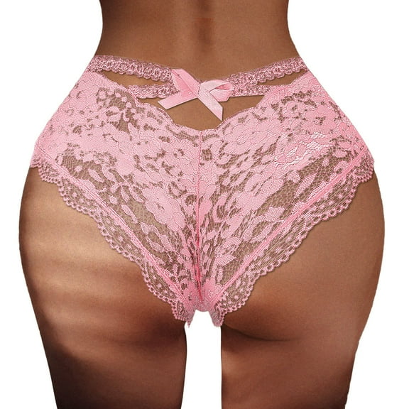 Panties for Women,Low Waist Panties Seamless Underwear Comfortable Stretch Fit,Womens Underwear,Pink,L