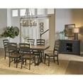 thumbnail image 6 of A-America Stone Creek Solid Wood Extendable Trestle Dining Table in Chickory, 6 of 16