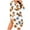White, variant on Lorytime Long Sleeve Nightgown Women Knee Length Sleepdress V Neck Leaves Print Sleepshirts Nightdress Pajamas Dress Casual Comfy Soft Lounge House Nightgowns Summer White S