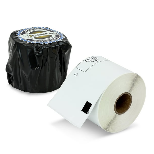 OfficeSmartLabels White Shipping Paper Labels for Brother DK1202, DK-1202 Compatible Labels, 2.4 x 3.9 inch (300 Labels, Roll Only)