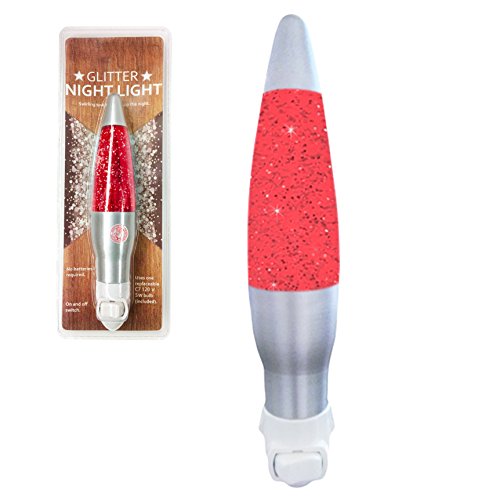 Glitter Night Light (Red)