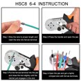 thumbnail image 3 of kit de crimpadora de terminales de cable de trinquete autoajustable de diente de sierra con 1200 piezas de terminales de cable Conectores de crimpado Virolas de extremo de cable XianweiShao 8390605959691, 3 of 5