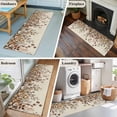 thumbnail image 5 of 2'x6' Rug Runners for Hallways Kitchen, Vintage Leaves Non Slip Entryway Beside Floor Carpet Runner, Farmhouse Botanical Floral Burlap Washable Laundry Room Bedroom Throw Rugs Mat for Family Pet, 5 of 8