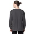 thumbnail image 3 of Hanes Essentials Men's Cotton Long Sleeve T-Shirt Smoke Grey L, 3 of 5