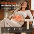 thumbnail image 6 of Heating Pad with Massager for Back Pain Relief, Heating Pad Wrap for Period Cramps Lower Back Neck Shoulders Relief, 6 of 13