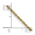 thumbnail image 2 of 14k Gold 1.1mm Small Rope Chain Necklace 22 Inch Chain Necklace for Women and Men - 1.8 Grams, 2 of 2