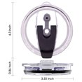 thumbnail image 4 of Riwesomey Juego de 5 unidades de tapa de repuesto para taza Interior de coche, tapas para salpicaduras de botellas a prueba de derrames, accesorio de Automoción decorativa y accesorios Riwesomey VI017025-00B, 4 of 6