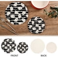 thumbnail image 4 of SKYSONIC Halloween Ghost Cute Pot Holders Trivets, 2 Pcs Heat Resistant Trivets,Watercolor Cotton Thread Weave Mats for Hot Pads Pans Pot Bowl Teapot for Kitchen Decor, 4 of 7