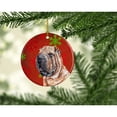 thumbnail image 2 of Carolines Treasures SC9743CO1 Shar Pei Red Snowflakes Holiday Ceramic Ornament 3 in multicolor, 2 of 2