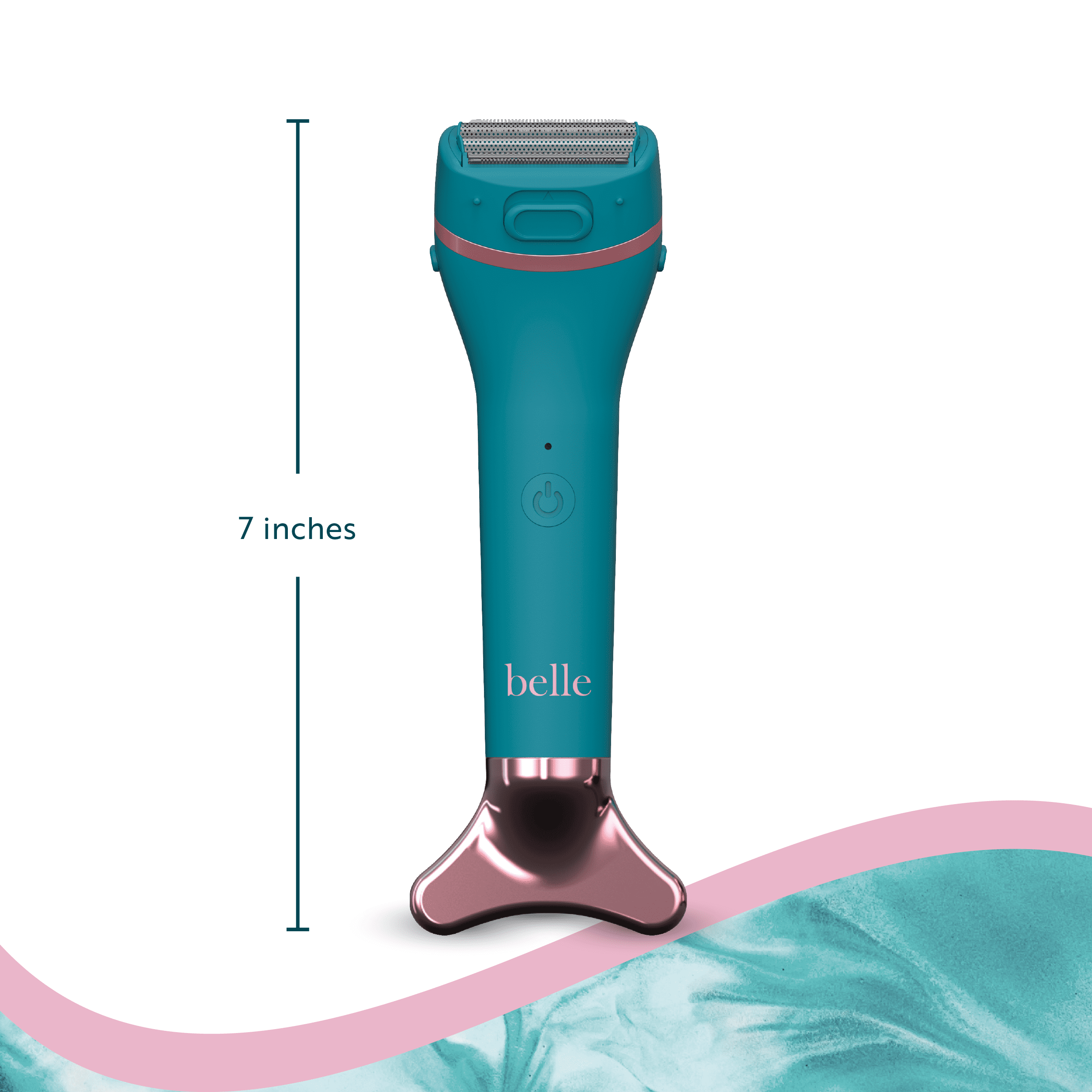Belle Women's Premium 4-Blade Electric Shaver with Stainless Steel Gua Sha