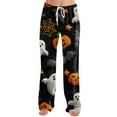 thumbnail image 6 of LHVUOA Womens Halloween Comfy Pajama Pants Fashion Halloween Printed Sleepwear Pant Casual Elastic Waist Pajama Pants, 6 of 6