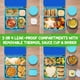 thumbnail image 4 of Bento Box Fimibuke con termo de 1,8 L y 3 compartimentos para niños, 4 of 8