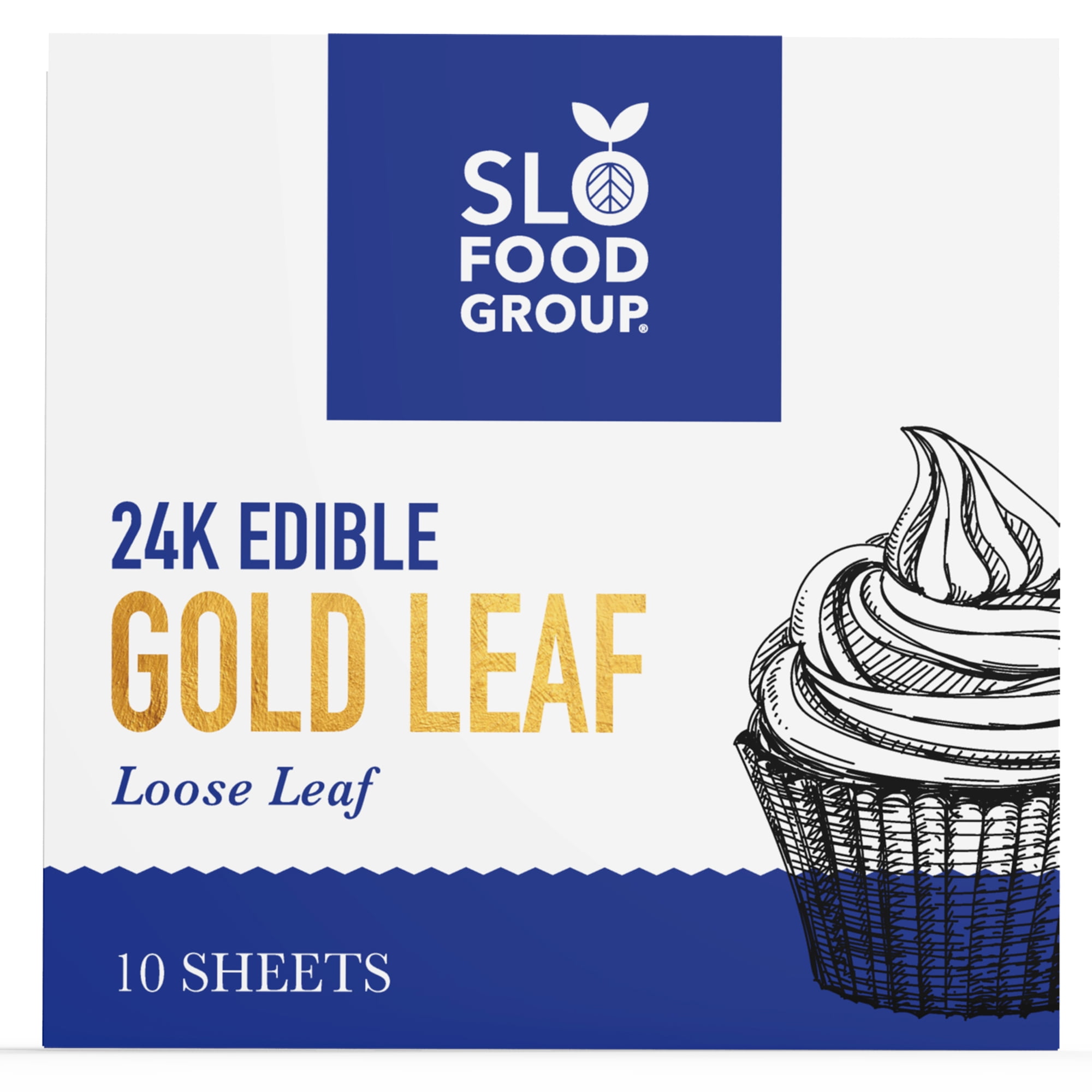 Super Small Series 24k Gold Edible Gold Leaf Sheets - 30 sheets x 0.6”, Sweets