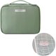 thumbnail image 1 of Bolsa de cosméticos portátil, bolsa de almacenamiento, neceser de mujer con compartimento desmontable, verde maca, 1 of 5