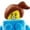 Brick Suit Girl, variant on LEGO® Oversized Character Decorative Pillow Buddies