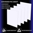 thumbnail image 6 of 5 Pcs 1mm PVC Foam Sheet White Plastic Sheet 11.8x15.7 Inch Lightweight Rigid Foam Expanded PVC Sheet for Crafts DIY Making Screen Printing and Art Display 5sheets, 6 of 9