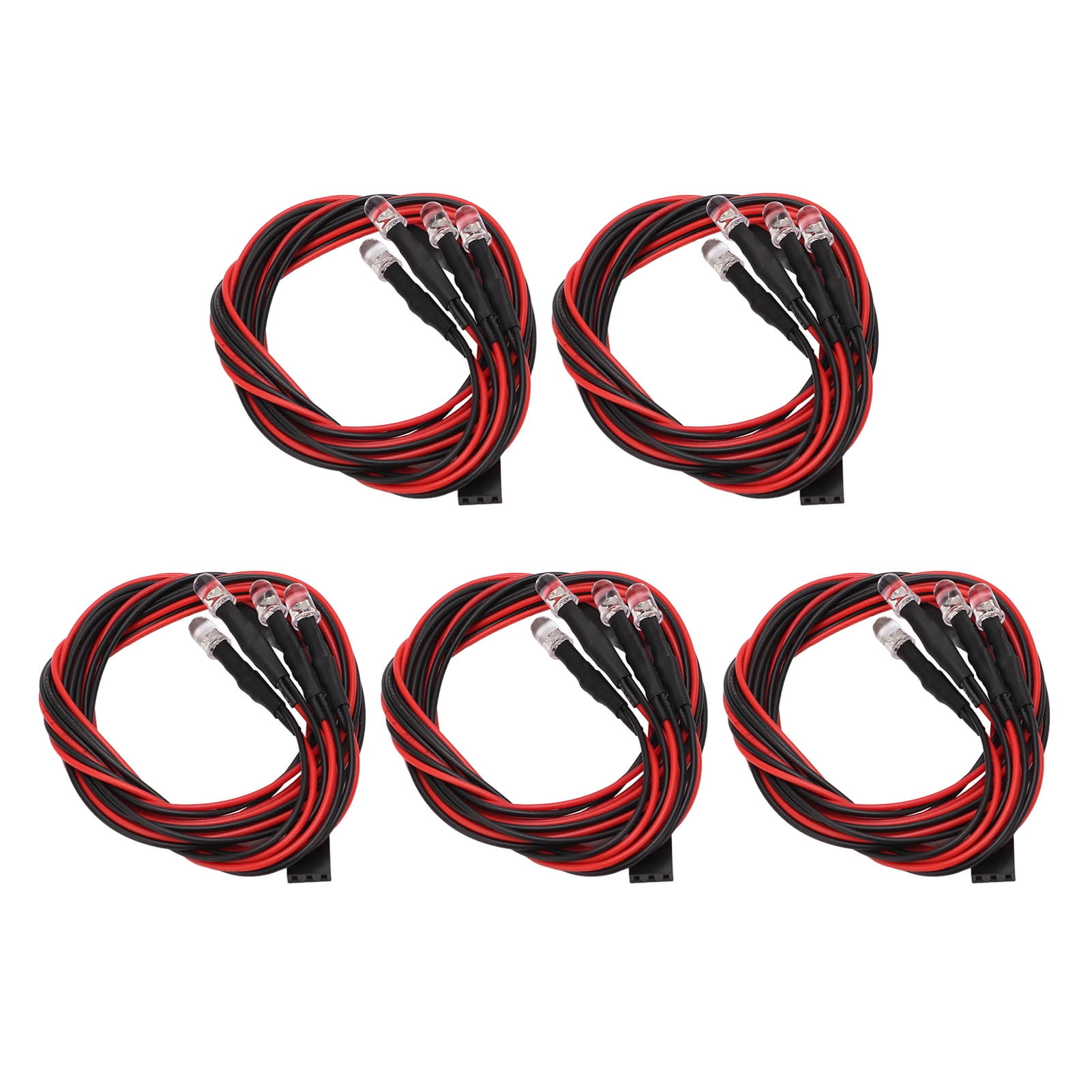 4 LED RC Car Light, RC LED Light White Red Light 4 LEDs For Modified