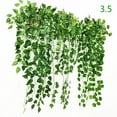 thumbnail image 1 of Rábano verde artificial colgante orquídea decoración de pared colgante ratán artificial Wannianqing Begonia planta verde decoración de pared colgante rábano verde, 1 of 4