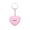 Calm Face, variant on Cute pink heart-shaped macaron decompression toy keychain, heart-shaped bag decoration, with sturdy metal keychain