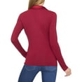 thumbnail image 2 of CeCe womens  Slim Fit Top, m, Red, 2 of 3