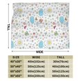 UltraSoft Micro Fleece Blanket,Smiling Sun Moon Stars Clouds Flowers