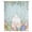 Blue White Green, variant on Easter Bunny Tail Sheer Curtains 45 Inches Long, Colorful Easter Eggs Teal Wooden Leaves Light Filering Curtains, Breathable Simi Curtain Privacy Drapes for Kitchen Bathroom Small Window Treatment