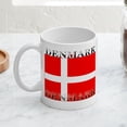 thumbnail image 3 of CafePress - Denmark Danish Flag Mug - 11 oz Ceramic Mug - Novelty Coffee Tea Cup, 3 of 3