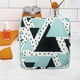 thumbnail image 3 of Bolsa para guardar toallas sanitarias, artículos de aseo, porta toallas sanitarias femeninas, neceser pequeño para maquillaje triangulo negro verde, 3 of 9