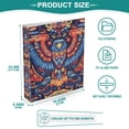 thumbnail image 3 of FORMRS 3 Ring Binder 1.5 inch with Pockets Clip Board 200 Sheets Capacity, Blue Abstract Eagle, 3 of 8