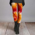 thumbnail image 6 of Endives Women's Yoga Pants Tie Dye Printed Fashion Casual Slim Yoga Leggings Fall Winter, 6 of 7