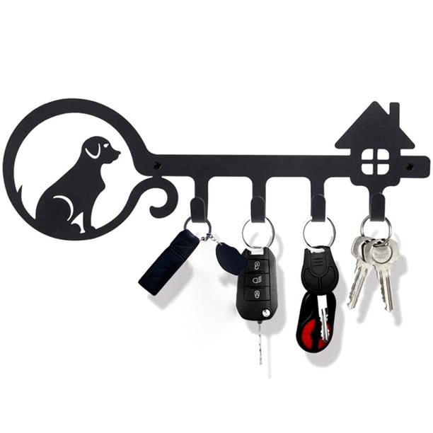 Key Holder with 4 Hooks for Decoration Wall-mounted Keys Stand