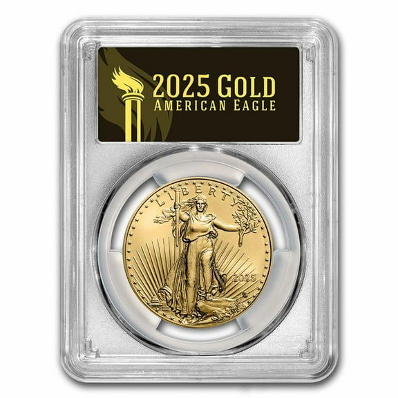 2025-(W) 1 oz American Gold Eagle MS-70 PCGS (FDI, Black Label)