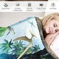thumbnail image 4 of Dinosaur Blanket Dinosaur Gifts for Boys Men Dinosaur Throw Blanket for Couch Sofa Bed Soft Warm Flannel Fleece 50"x60", 4 of 6