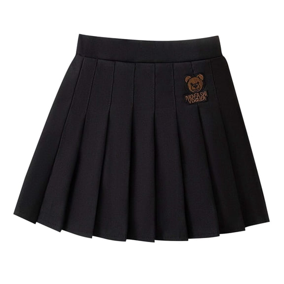 Edvintorg Back To School Uniform for Girls High Waisted Casual Pleated Mini Skirt Girls Clothes Size 4-14