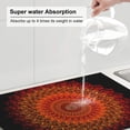thumbnail image 5 of Yiaed Mandala Print Highly Absorbent Microfiber Kitchen Counter Mat, Dish Drying Pad for Dishes, Utensils, Pots and Pans, Large 18" x 24", 5 of 7