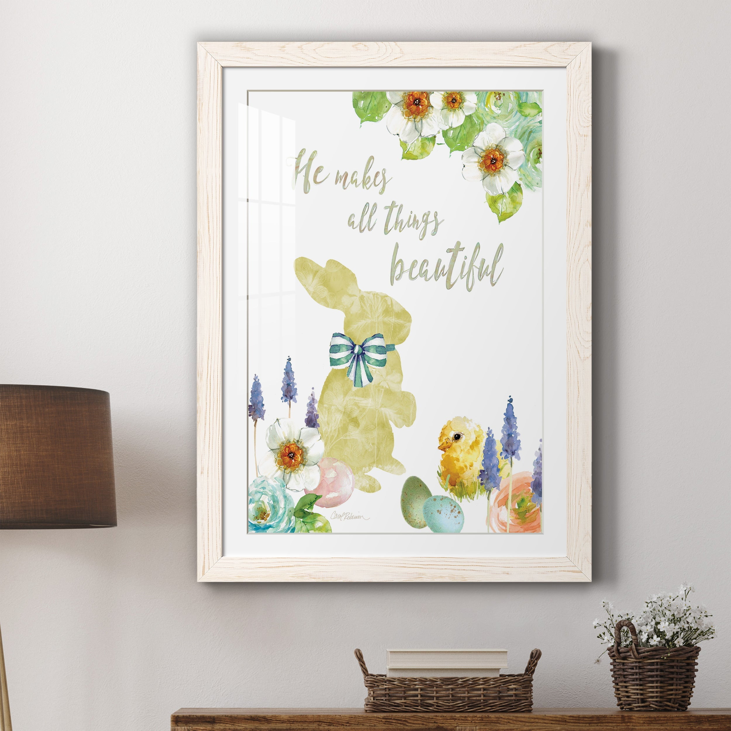 All Things Bunny - Premium Framed Print - Distressed Barnwood Frame - Ready to Hang