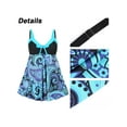 thumbnail image 4 of WISEFIN Women Plus Size Wide Strap Padded Swimdress Printed 2 Piece Swimsuits XL-6XL, 4 of 5