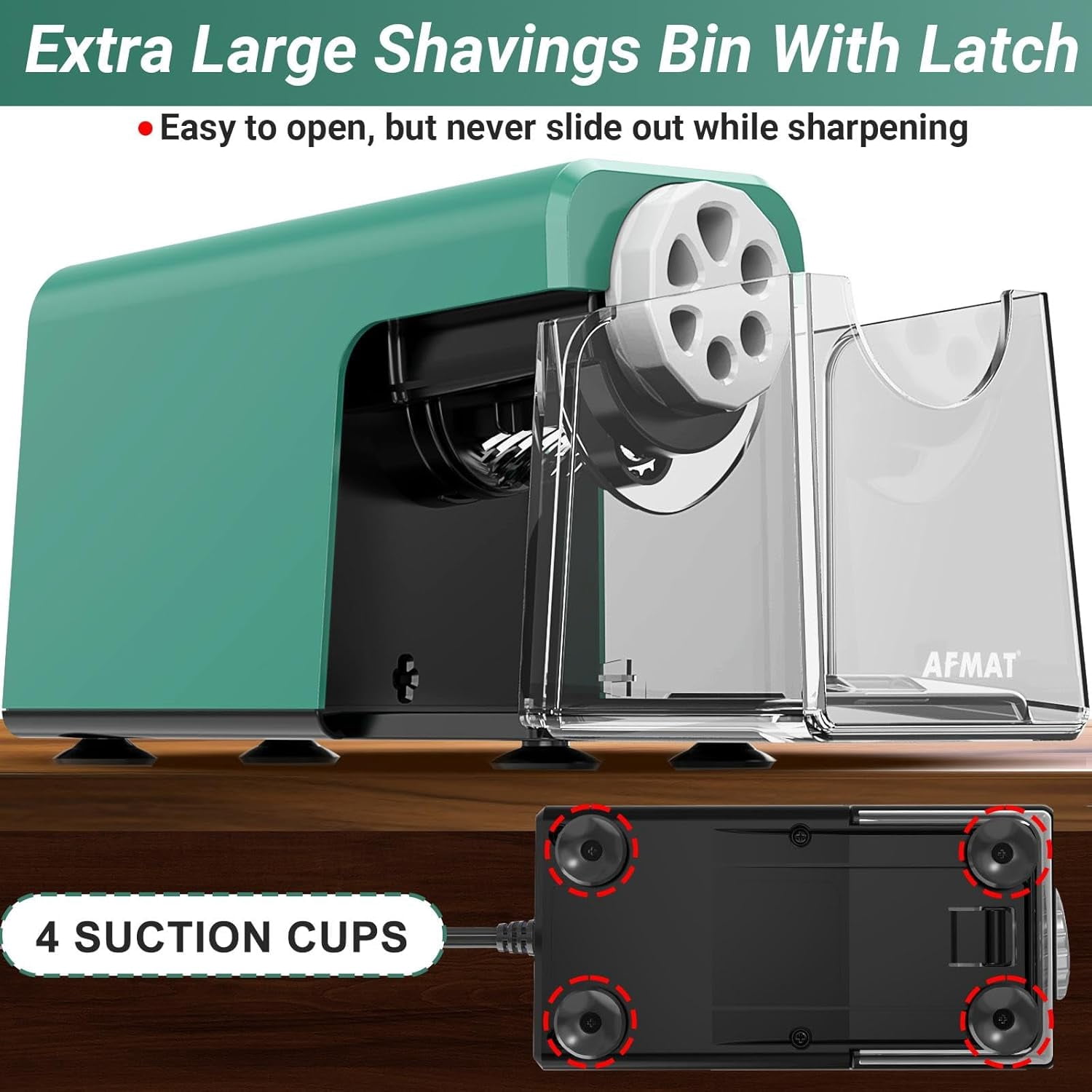 Heavy Duty Electric Pencil Sharpener, 6 Holes, Auto Stop Pencil Sharpeners for 6-11mm Pencils, Classroom Electric Sharpener for Artists, 7000 Sharpenings, Save Pencils, PSX1