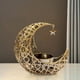 thumbnail image 5 of Candelabro de luna para Eid con adorno de copa, artesanía islámica. dorado, 5 of 8